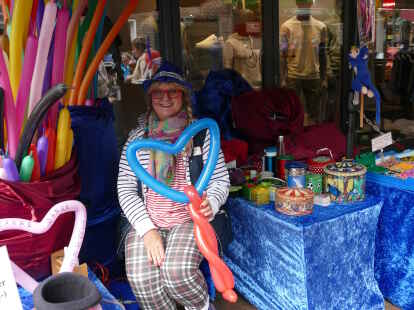 Luftballons wurden modelliert.