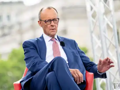 CDU-Parteichef Friedrich Merz beim ARD-Sommerinterview im &laquo;Bericht aus Berlin&raquo;.