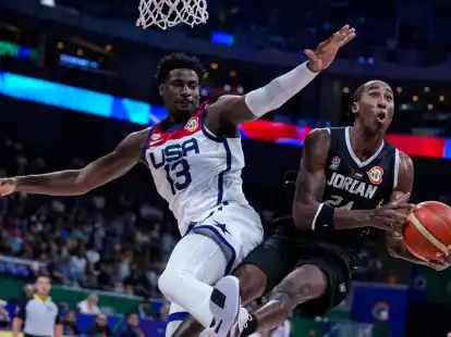 Jaren Jackson Jr. feierte mit den USA&nbsp;den n&auml;chsten Sieg bei der WM.