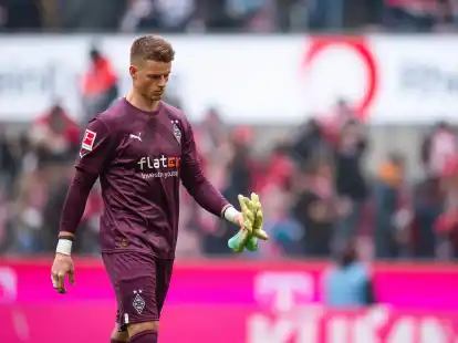 F&uuml;r Gladbach-Keeper Jonas Omlin l&auml;uft die Saison noch nicht richtig rund.