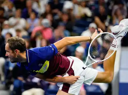 Ruckelig in die dritte Runde: Daniil Medwedew.