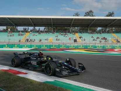 Lewis Hamilton fuhr in Monza hinterher.