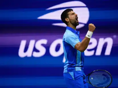 K&auml;mpfte sich ins Achtelfinale: Novak Djokovic.