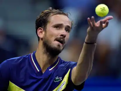 Auch Daniil Medwedew steht  bei den US&nbsp;Open im Achtelfinale.