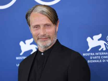 Der d&auml;nische Schauspieler Mads Mikkelsen in Venedig.