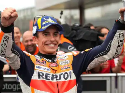 Ist nach seiner schweren Verletzung zur&uuml;ck: Motorrad-Weltmeister Marc Marquez.