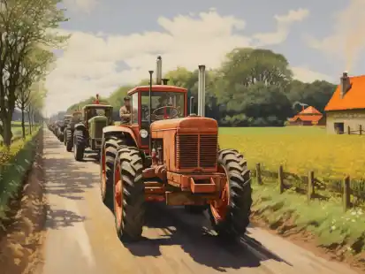 F&uuml;r viele Autofahrer scheinen landwirtschaftliche Gespanne auf den Stra&szlig;en das reinste &Auml;rgernis zu sein, das es um jeden Preis hinter sich zu lassen gilt. Die bevorstehende Maiserntezeit wird f&uuml;r sie wieder zur Geduldsprobe.