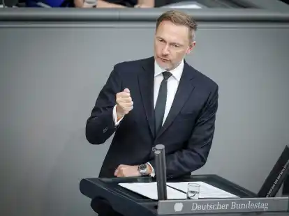 Christian Lindner will die Schuldenbremse unbedingt einhalten.