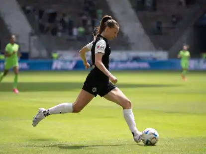 Traf f&uuml;r Frankfurt: Lara Prasnikar.