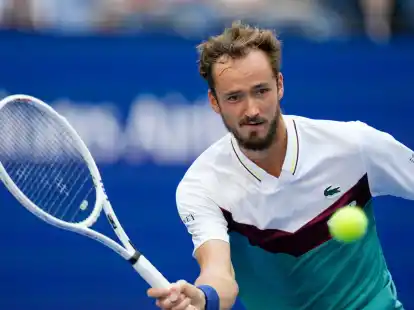 Der Russe Daniil Medwedew erreichte das Halbfinale der US Open.