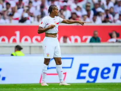 Stuttgarts Jamie Leweling traf im Testspiel gegen St. Gallen doppelt.