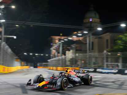 Max Verstappen fuhr im Training zum Gro&szlig;en Preis von Singapur nur hinterher.