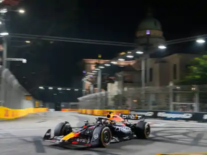 Max Verstappen fuhr im Training zum Gro&szlig;en Preis von Singapur nur hinterher.