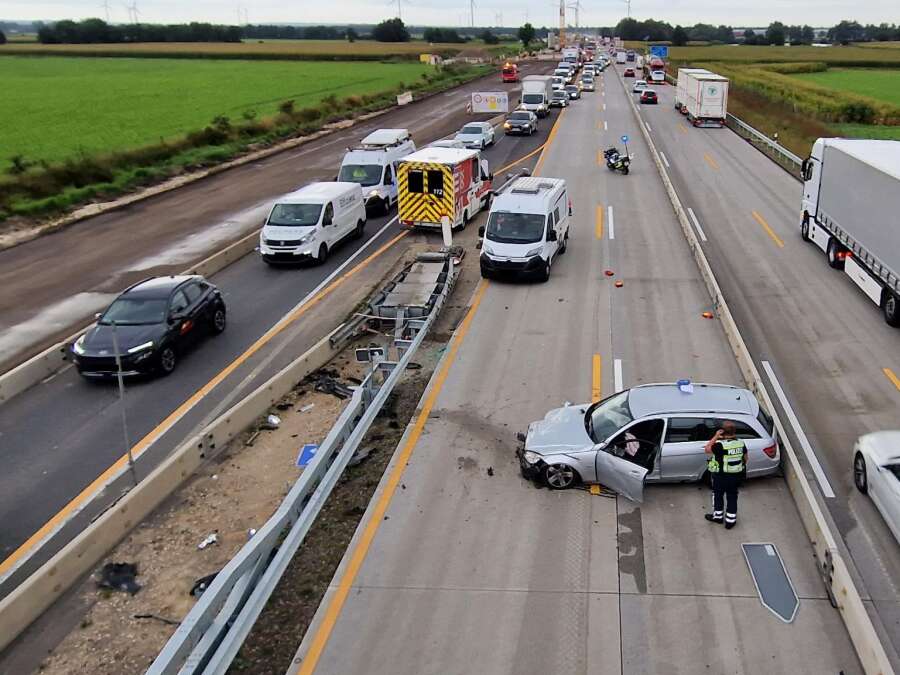 Spannende Baustelle A1 Richtung Bremen Bildnull
