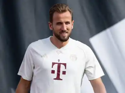 Starst&uuml;rmer Harry Kane war f&uuml;r eine Abl&ouml;se von rund 100 Millionen Euro nach M&uuml;nchen gewechselt.