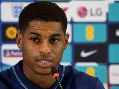 Nach seinem Autounfall trug Manchester Uniteds Marcus Rashford keine Sch&auml;den davon.