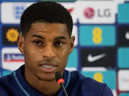 Nach seinem Autounfall trug Manchester Uniteds Marcus Rashford keine Sch&auml;den davon.