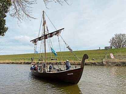 Das Wikingerschiff Tyrkir in Hooksiel. Foto: Hu&szlig;mann