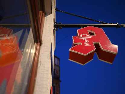 Eine Apotheke in Dresden:&nbsp;Heute schlie&szlig;en viele Apotheken die T&uuml;ren.