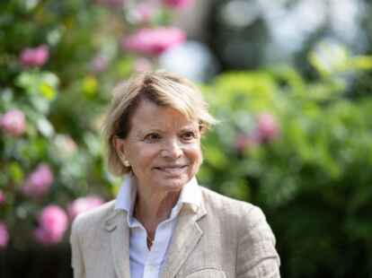 Schauspielerin Glas am Set des Kinofilms 