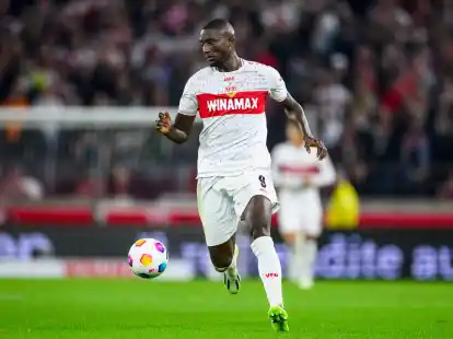 F&uuml;hlt sich beim VfB Stuttgart wohl: Serhou Guirassy.