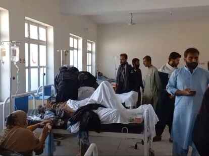 Bei dem Selbstmordanschlag in Pakistan wurden Dutzende Menschen verletzt.