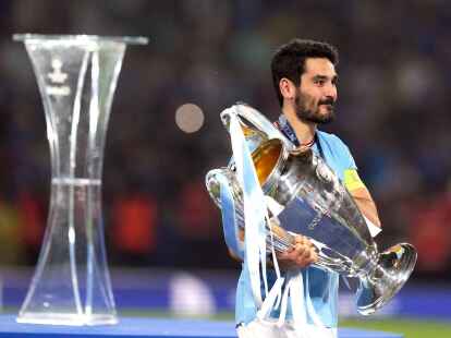 Holte mit Manchester City 2023 den K&ouml;nigsklassen-Pott: Ilkay G&uuml;ndogan.