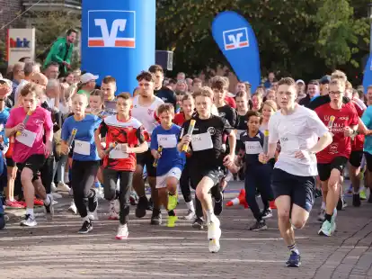 Viel Spa&szlig; bereitete den Teilnehmern der Staffellauf.