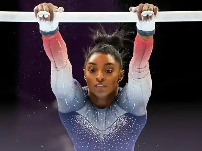 Turnte mit dem US-Team in Antwerpen zu Gold: Simone Biles.