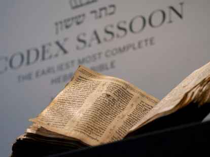 Die &auml;lteste bekannte fast vollst&auml;ndige hebr&auml;ische Bibel wird k&uuml;nftig in Tel Aviv ausgestellt.