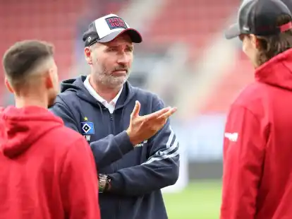 HSV-Trainer Tim Walter verpasste mit seinem Team beim SV Wehen Wiesbaden den Sieg.