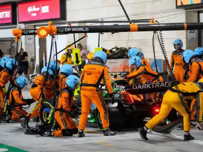Auch McLaren-Pilot Lando Norris machte die Hitze zu schaffen.
