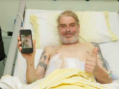 Mediziner sprechen bei dieser Art von Unfall von einer Pf&auml;hlungsverletzung. Kaum vorstellbar, dass die stabile Zaunstange einmal l&auml;ngs den K&ouml;rper von Frank Vaorin durchbohrte, ohne ihn dabei lebensgef&auml;hrlich zu verletzen.