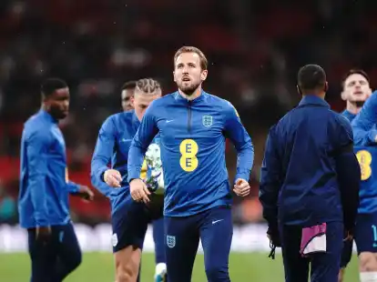 Harry Kane (M) kam beim Testspiel der Engl&auml;nder gegen Australien nicht zum Einsatz.
