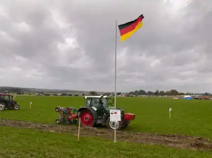 Das Wettbewerbs-Terrain des deutschen Teilnehmers Stefan Oechsle. In Lettland messen sich an diesem Wochenende die besten Pfl&uuml;ger der Welt.