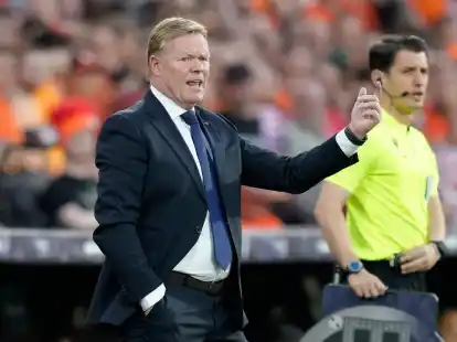 Bondscoach Ronald Koeman steht mit den Niederlanden unter Druck.