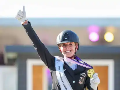 Jessica von Bredow-Werndl reitet mit Dalera zum dritten Mal bei der EM in Riesenbeck.