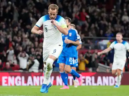 Harry Kane traf beim Sieg der Engl&auml;nder gegen Italien doppelt.