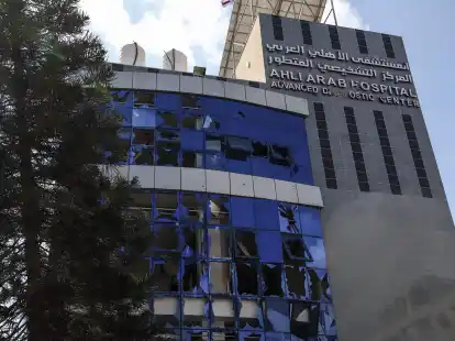 Die verw&uuml;stete Al-Ahli-Klinik in Gaza-Stadt.