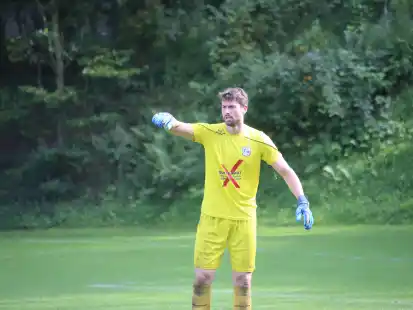 Will seinen Kasten in Garrel sauber halten: Stenums Torwart Thorben Riechers