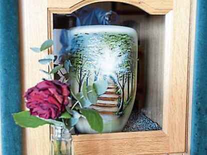 Ein Urnenfach kann indivi&shy;duell gestaltet werden.