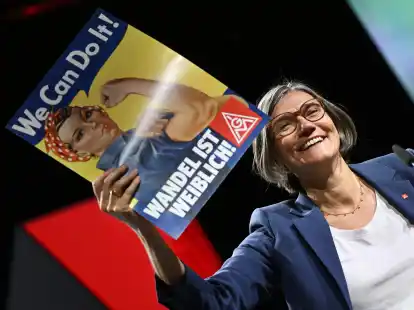 Mit Christiane Benner wurde erstmals eine Frau an die Spitze der IG Metall gew&auml;hlt.