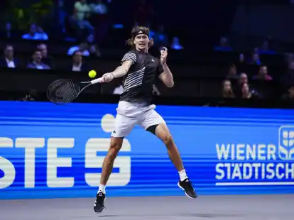 Alexander Zverev steht in Wien in der zweiten Runde.