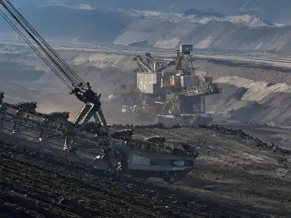 Der Braunkohletagebau Welzow-S&uuml;d der Lausitz Energie Bergbau AG (LEAG).