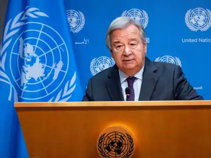 Der Generalsekret&auml;r der Vereinten Nationen, Ant&oacute;nio Guterres.