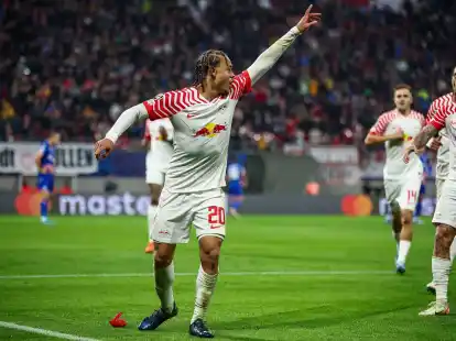 Xavi Simons sorgte beim RB-Sieg gegen Belgrad f&uuml;r die Vorentscheidung.