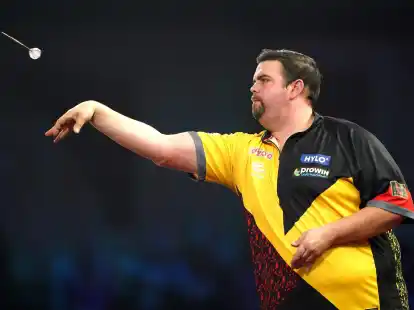 Gabriel Clemens musste sich Peter Wright mit 5:6 geschlagen geben.