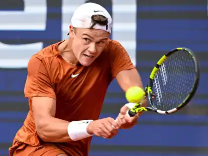 Verlor sein Halbfinale beim Turnier in Basel: Holger Rune.