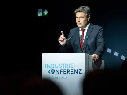 Wirtschaftsminister Robert Habeck k&auml;mpft um einen Industriestrompreis.