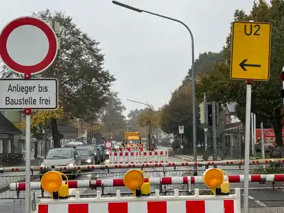 Aktuell gibt es eine Baustelle.